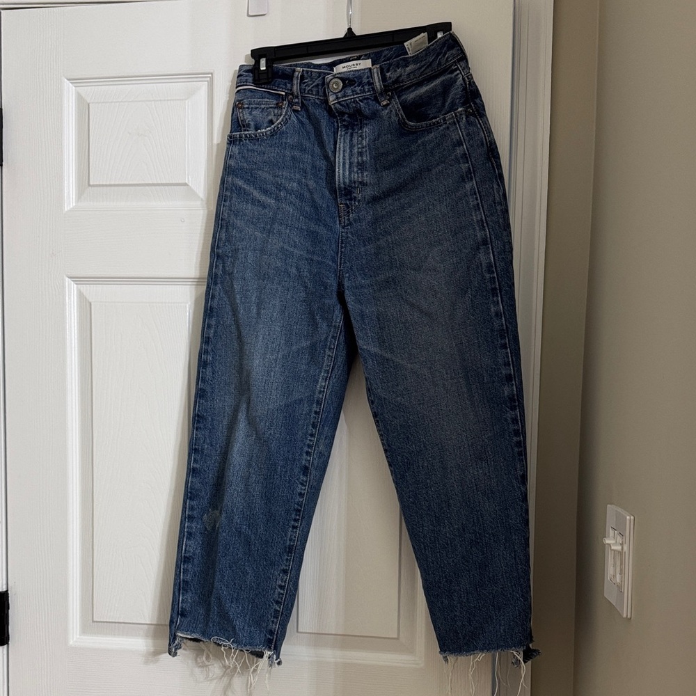 Moussy Dark Blue Straight Leg Jeans